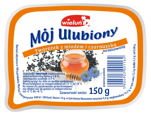 Twarożek mój ulubiony z miodem i czarnuszką 150 g