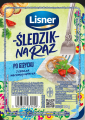 Śledzik na raz po giżycku z cebulą i pieczoną papryką lisner 100g