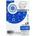 Guillin polska pokepack miski papierowe kraft 1300 ml wraz z przykrywkami pet | 30 szt.