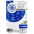 Guillin polska pokepack miski papierowe kraft 1130 ml wraz z przykrywkami pet | 30 szt.
