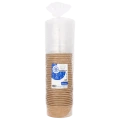Guillin polska pokepack miski papierowe kraft 750 ml wraz z przykrywkami pet | 30 szt.