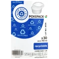 Guillin polska pokepack miski papierowe kraft 750 ml wraz z przykrywkami pet | 30 szt.