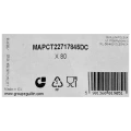Guillin polska maptipack pojemniki obiadowe gładkie czarne pp dwukomorowe typu colt 800/200 ml | 80 szt.