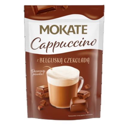 Kawa rozpuszczalna Cappuccino o smaku czekoladowym Mokate 110 g Kawa rozpuszczalna Cappuccino o smaku czekoladowym Mokate 110g