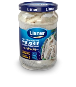 Lisner Filety śledziowe wiejskie w słoiku 600/300g