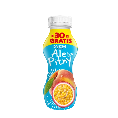 Danone jogurt pitny brzoskwiniowo-marakuja 300 g Dan.JOGURT PITNY 300g but. Brzoskwinia - marakuja  [6]