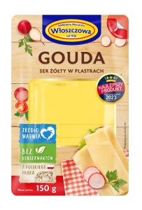 Włoszczowa ser gouda plastry 150 g