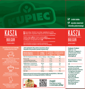 Kupiec kasza bulgur 3x80 g