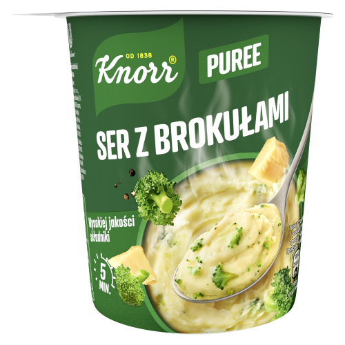 Knorr danie puree ser/brokuły 50 g Knorr K DANIE PUREE 50g SER/BROKUŁY       [8]