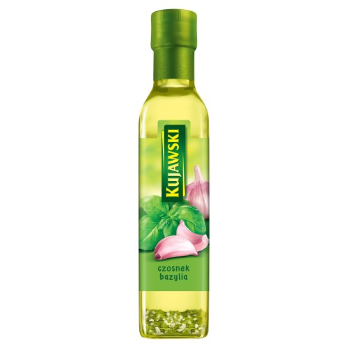 Kujawski olej czosnek/bazylia 250 ml ZTK.Olej KUJAWSKI 250ml CZOSNEK/BAZYLIA [12]