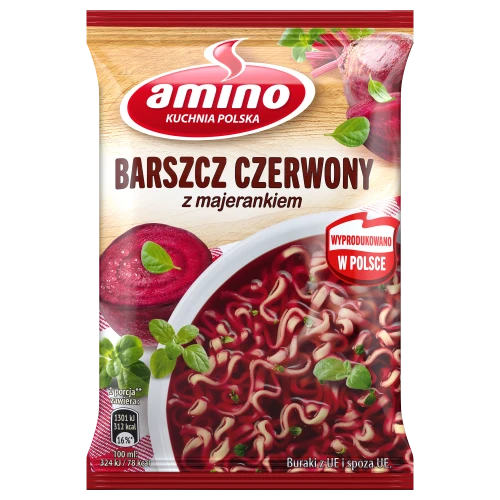 Amino barszcz czerwony z majerankiem 66g