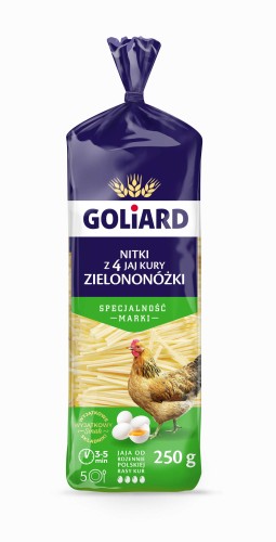 Goliard 250g NITKA  Z JAJ KURY ZIELONONÓZKI [10]