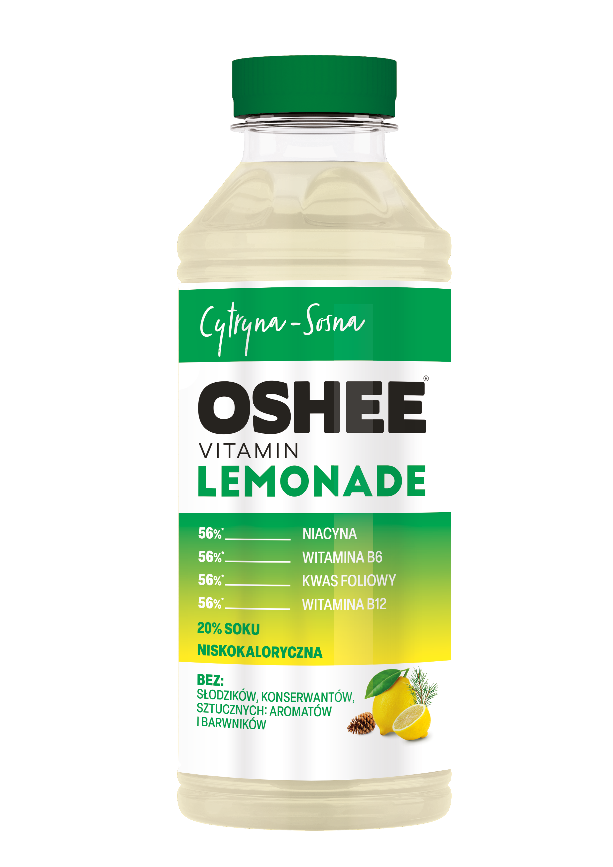 OSHEE VITAMIN LEMONADE 555 ML CYTRYNA-SOSNA [6] Megasam24.pl